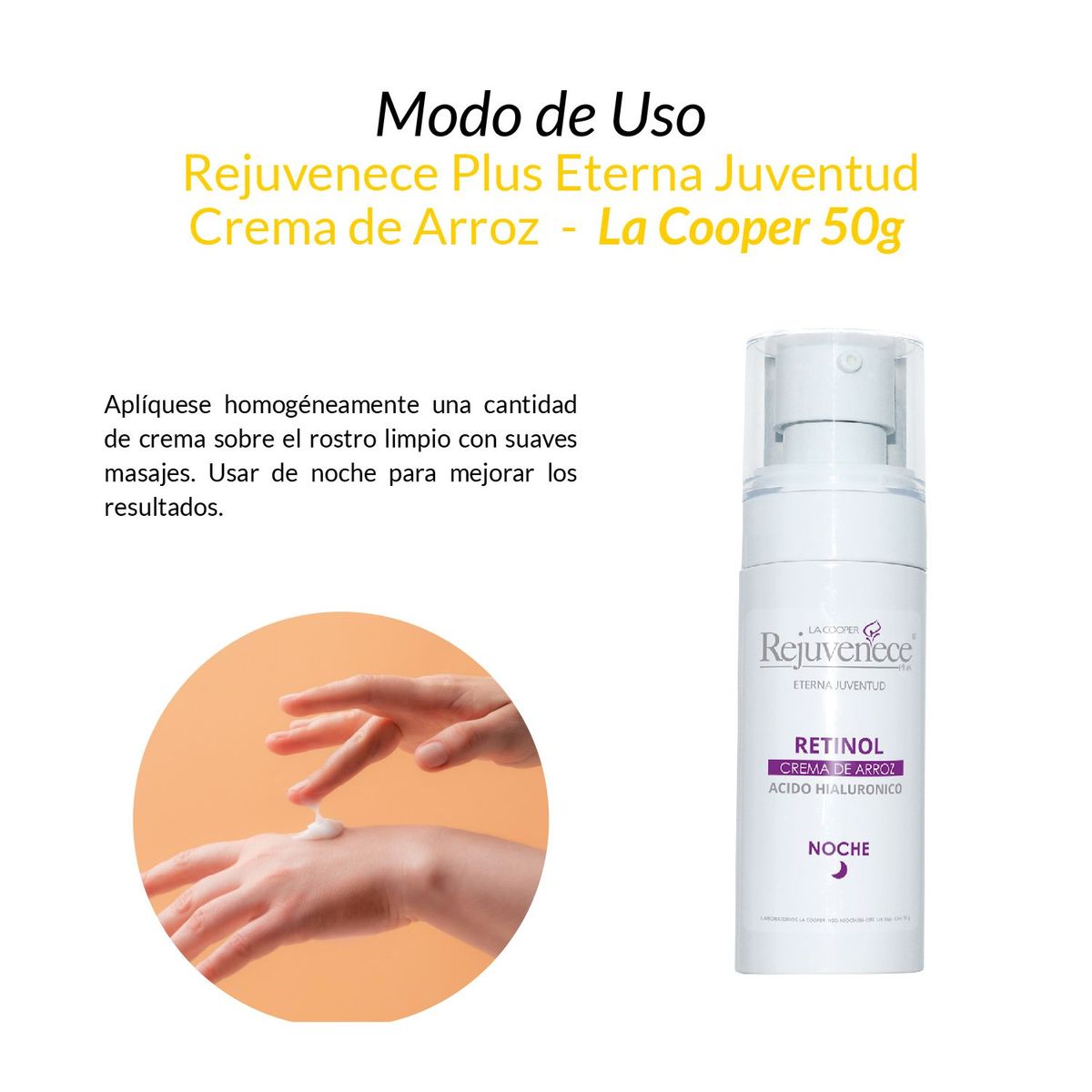 GENERICO - Rejuvenece Plus Eterna Juventud Crema de Arroz - La Cooper 50g