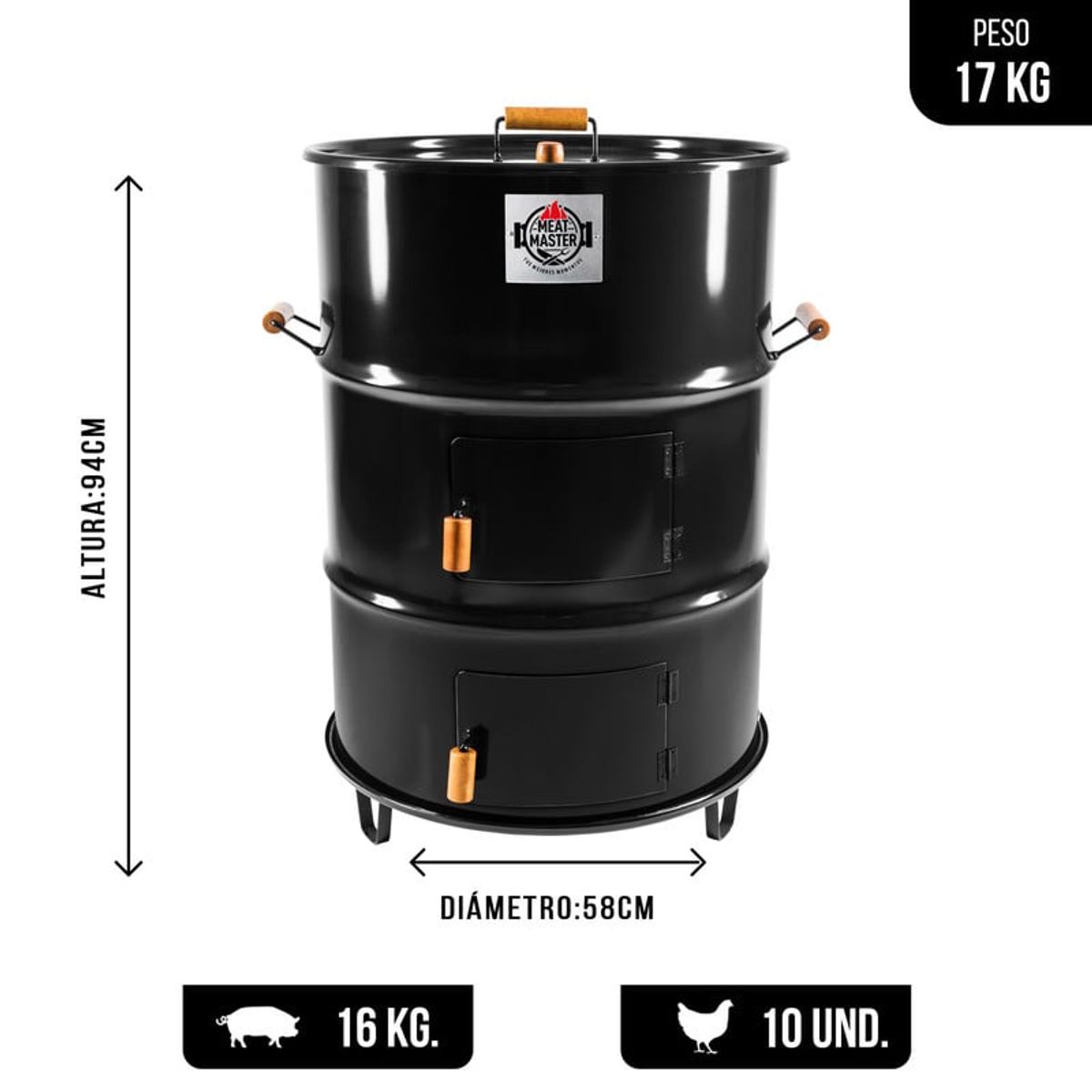 MEAT MASTER - Cilindro Asador Master Grande