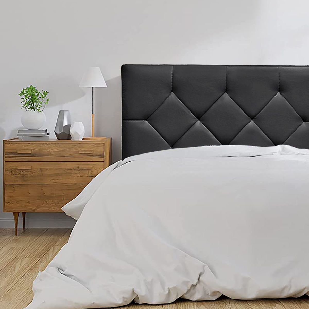 VILLA HOGAR - Cabecera Rombo 1.5 plazas negro - Villa Hogar