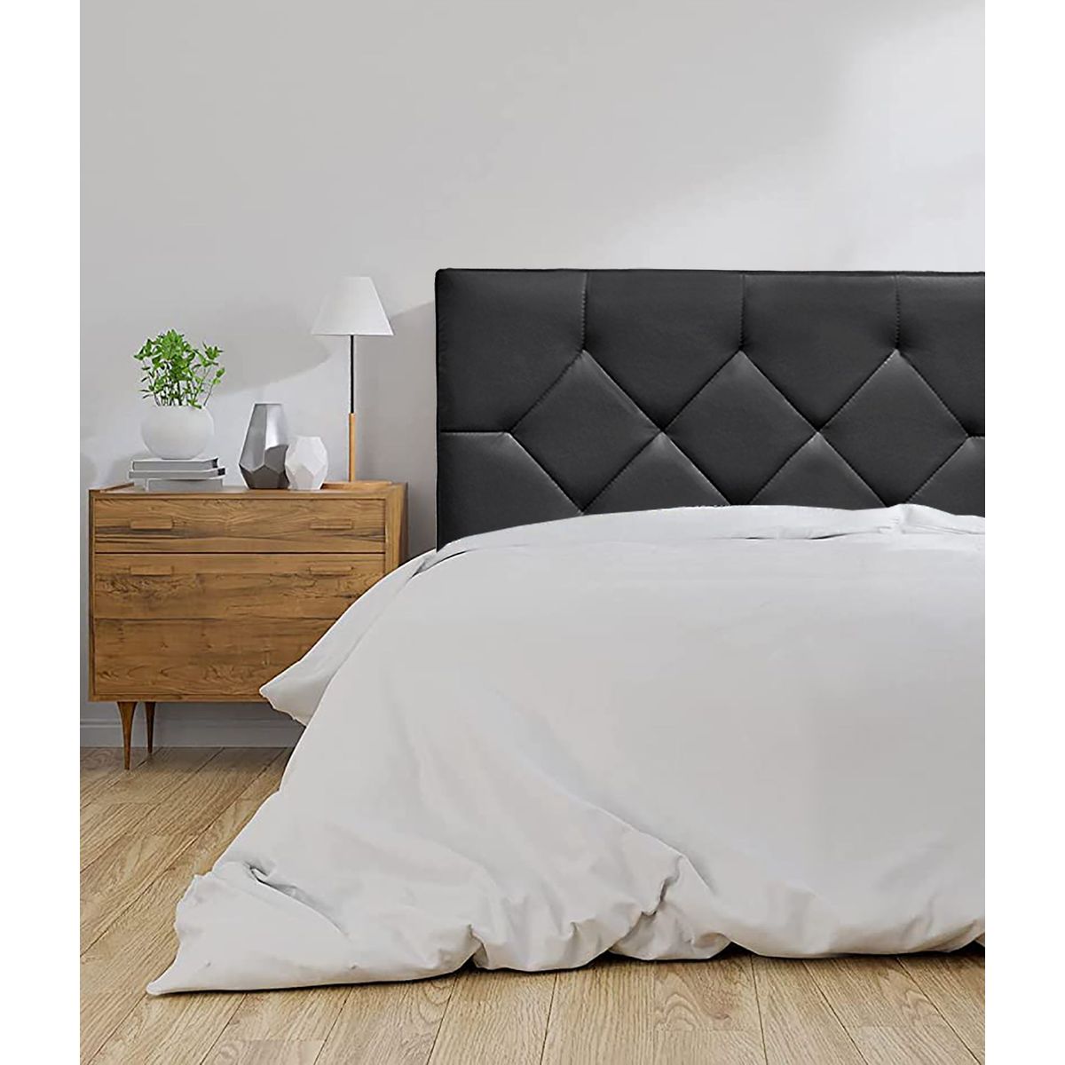 VILLA HOGAR - Cabecera Rombo 1.5 plazas negro - Villa Hogar