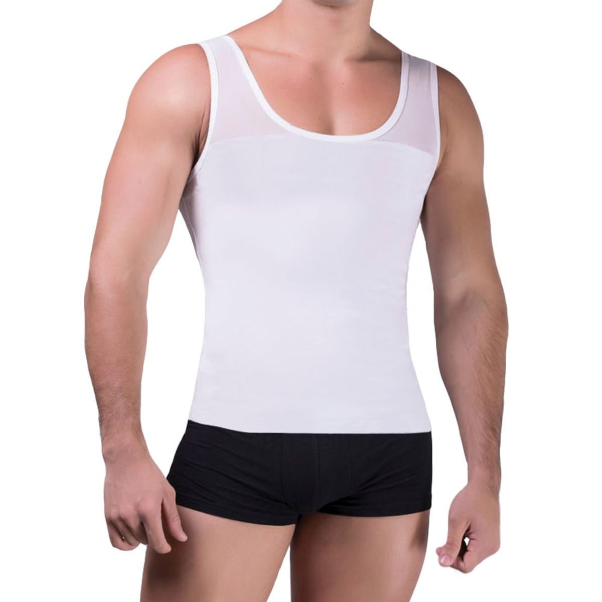 NATURELL - Camiseta Reductora Hombre Naturell - Blanco