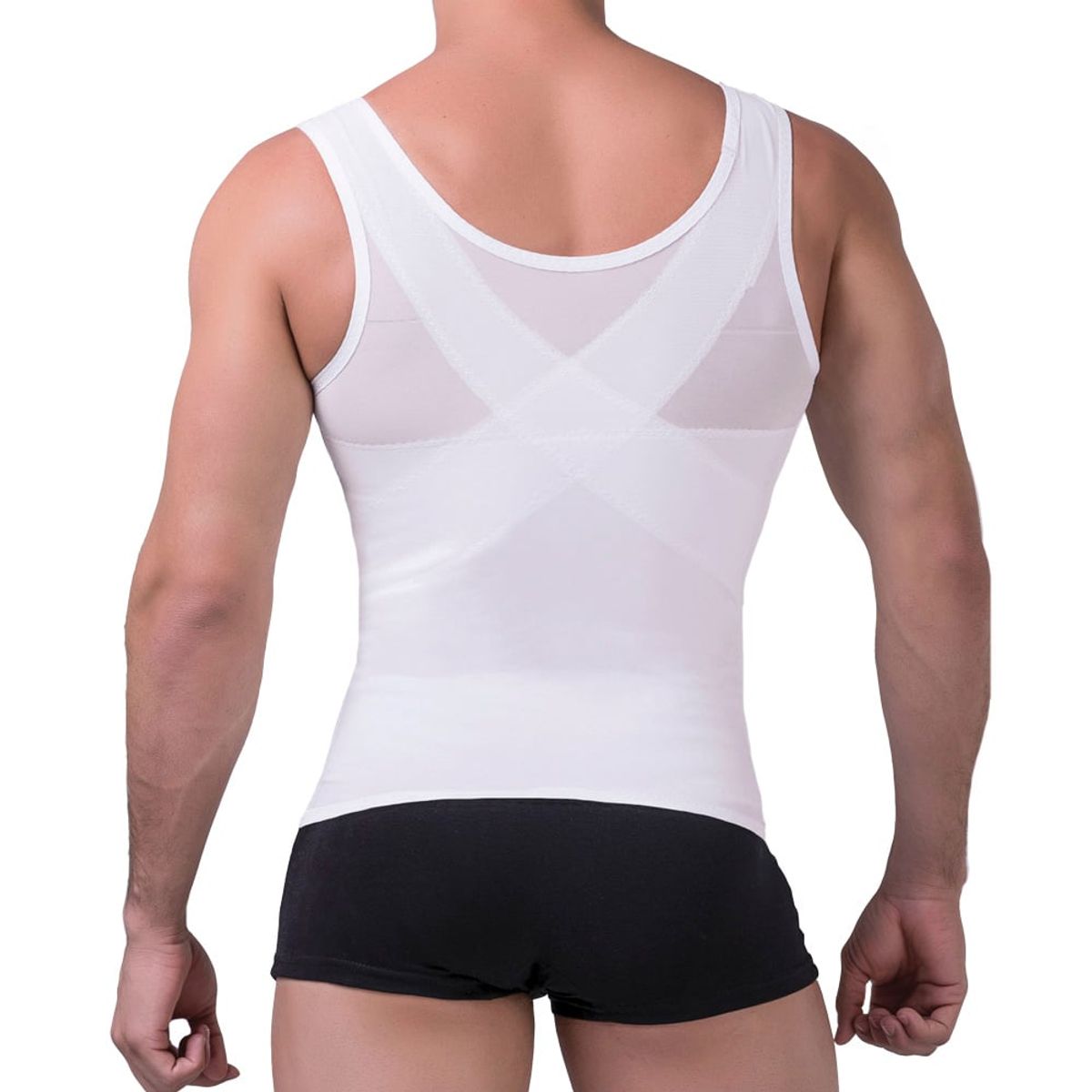 NATURELL - Camiseta Reductora Hombre Naturell - Blanco