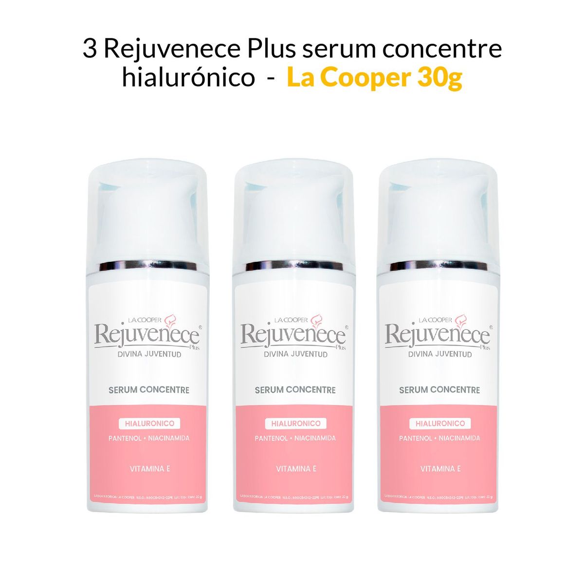 GENERICO - 3 Rejuvenece plus serum concentre Retinol - La Cooper 30g