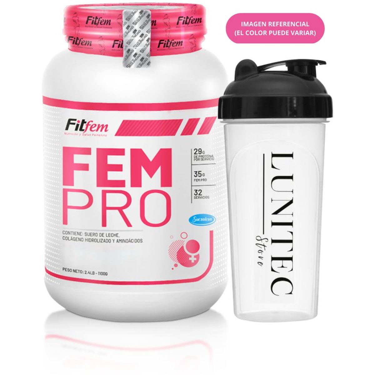 UNIVERSE NUTRITION - Proteína Fitfem Fem Pro 1.1 Kg Vainilla + Shaker
