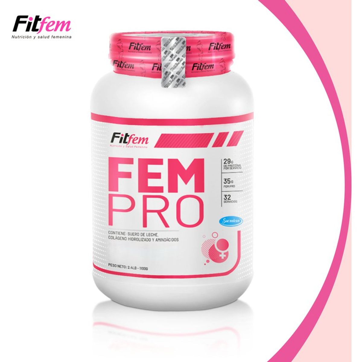 UNIVERSE NUTRITION - Proteína Fitfem Fem Pro 1.1 Kg Vainilla + Shaker