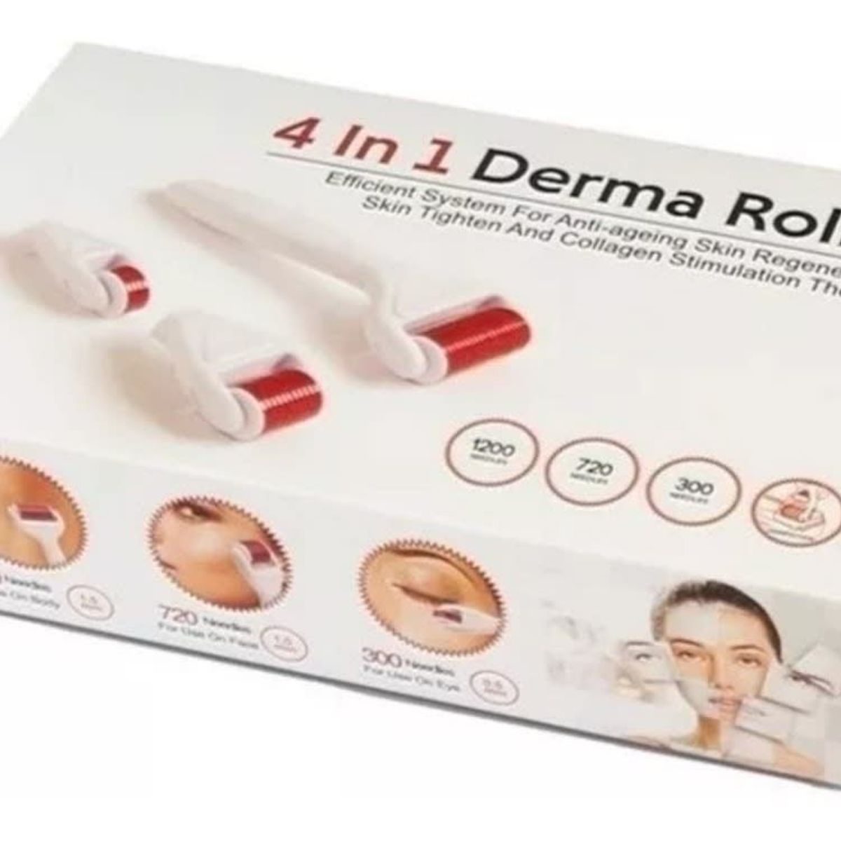 GENERICO - Derma Roller Sytstem 4 en 1 0.5/1.0/1.5 mm