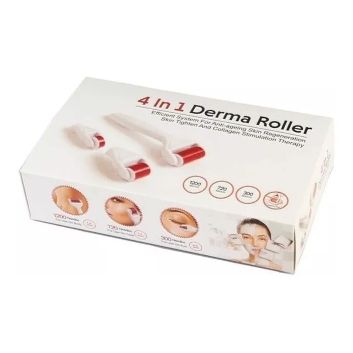 GENERICO - Derma Roller Sytstem 4 en 1 0.5/1.0/1.5 mm