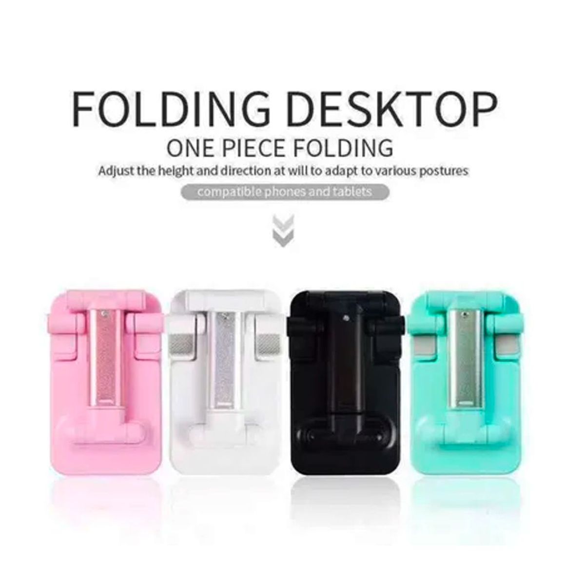 GENERICO - Soporte para Celular en Escritorio Portátil Plegable Notebook - ROSADO