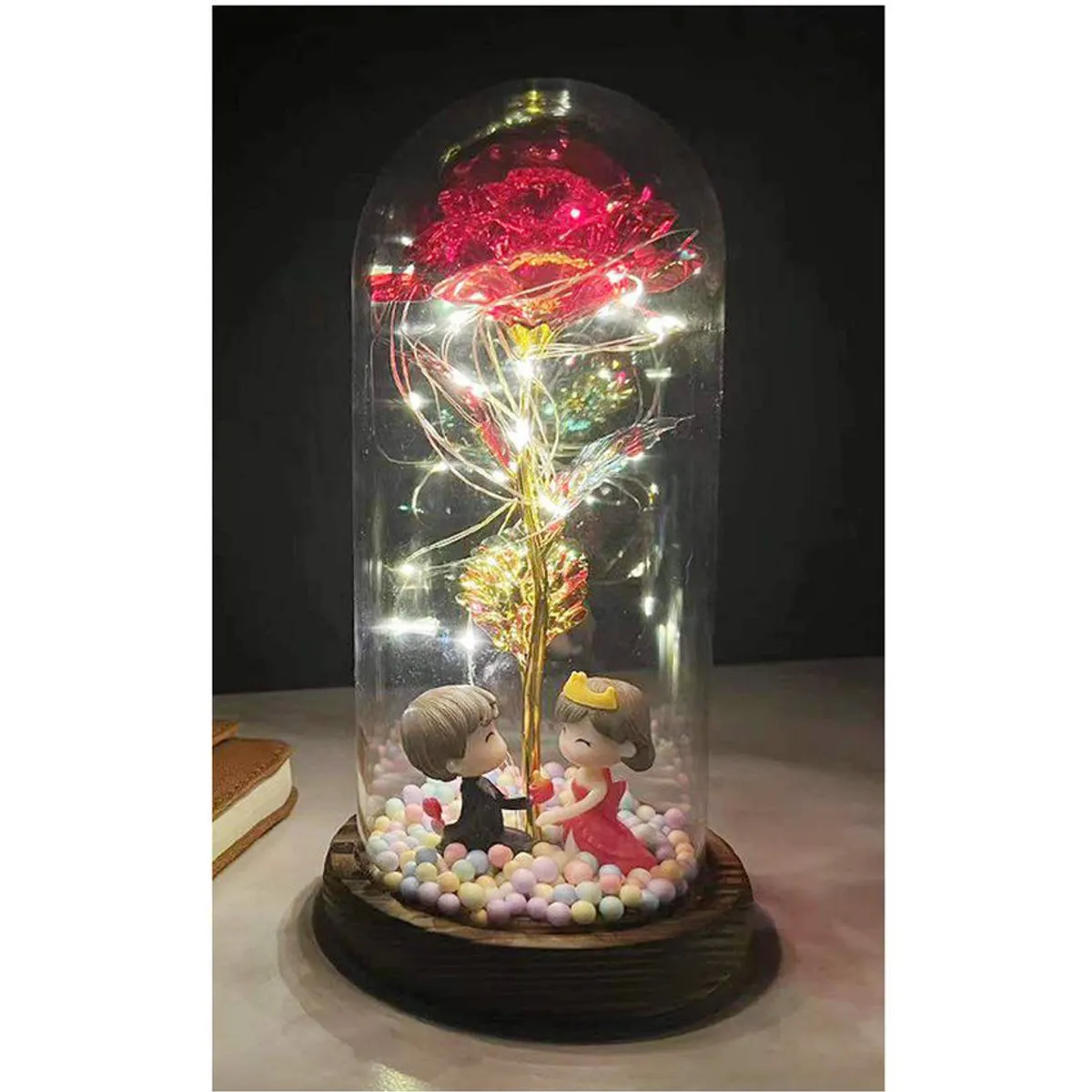 GENERICO - Lámpara led rosa eterna lámpara decoración para regalo pedida de mano