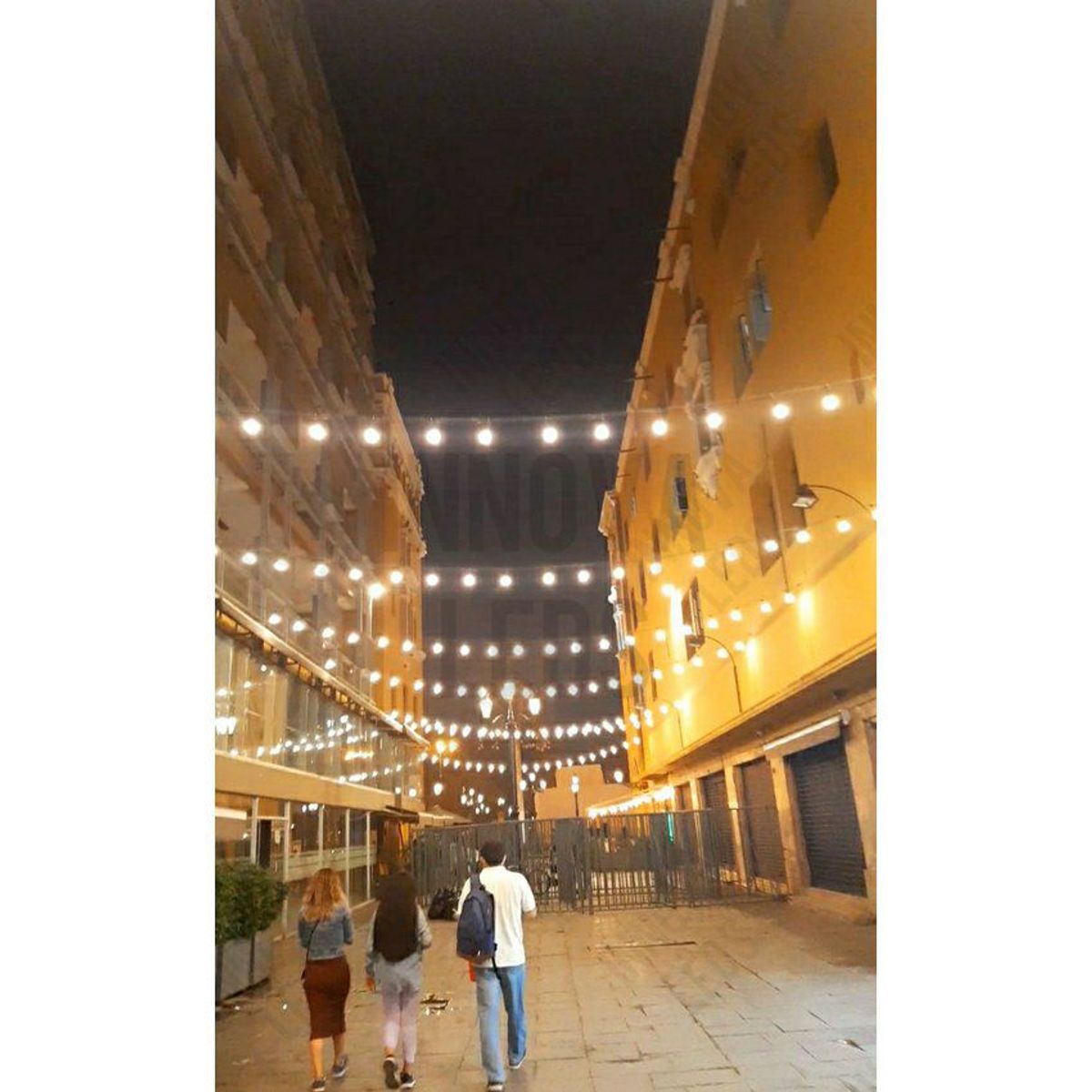 GENERICO - Luces de tiras de focos guirnalda tendales de 20 focos luz dorado 3w