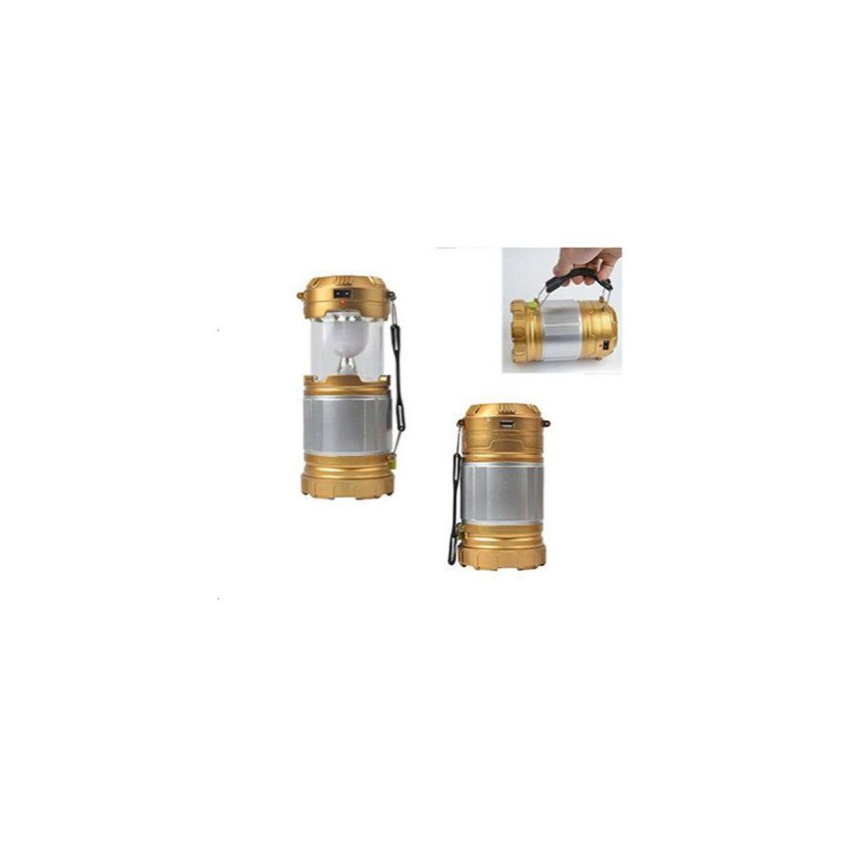 GENERICO - Led lámpara de mano plegable solar camping linterna tienda luces para iluminación al aire libre