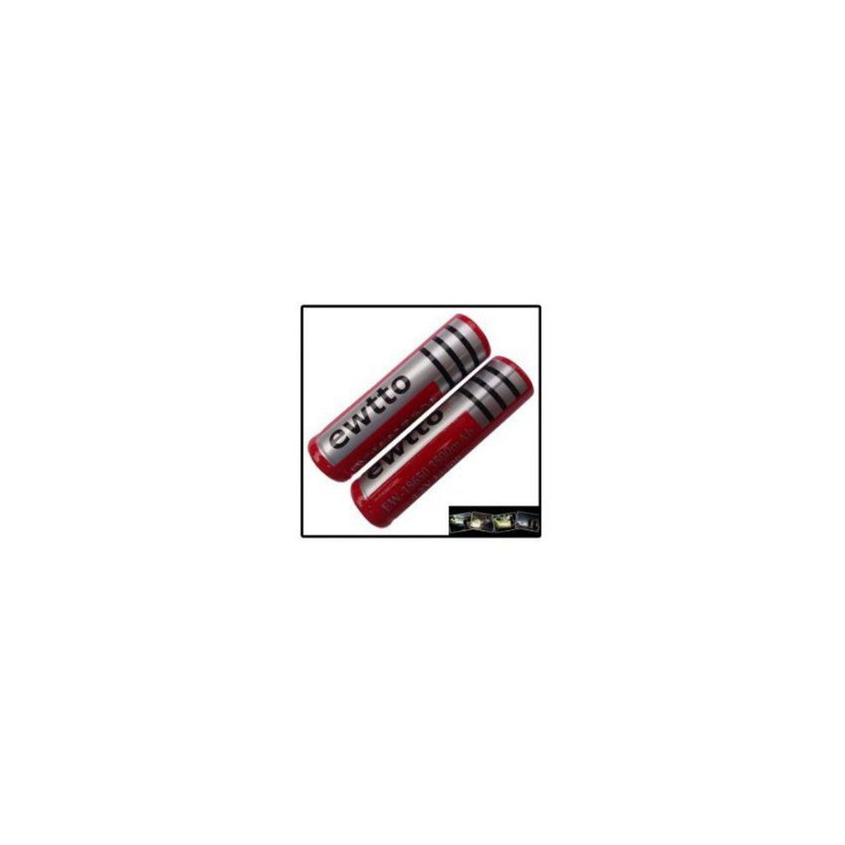 GENERICO - Pilas recargables 18650 de 3500mah 4.2v li - rojo
