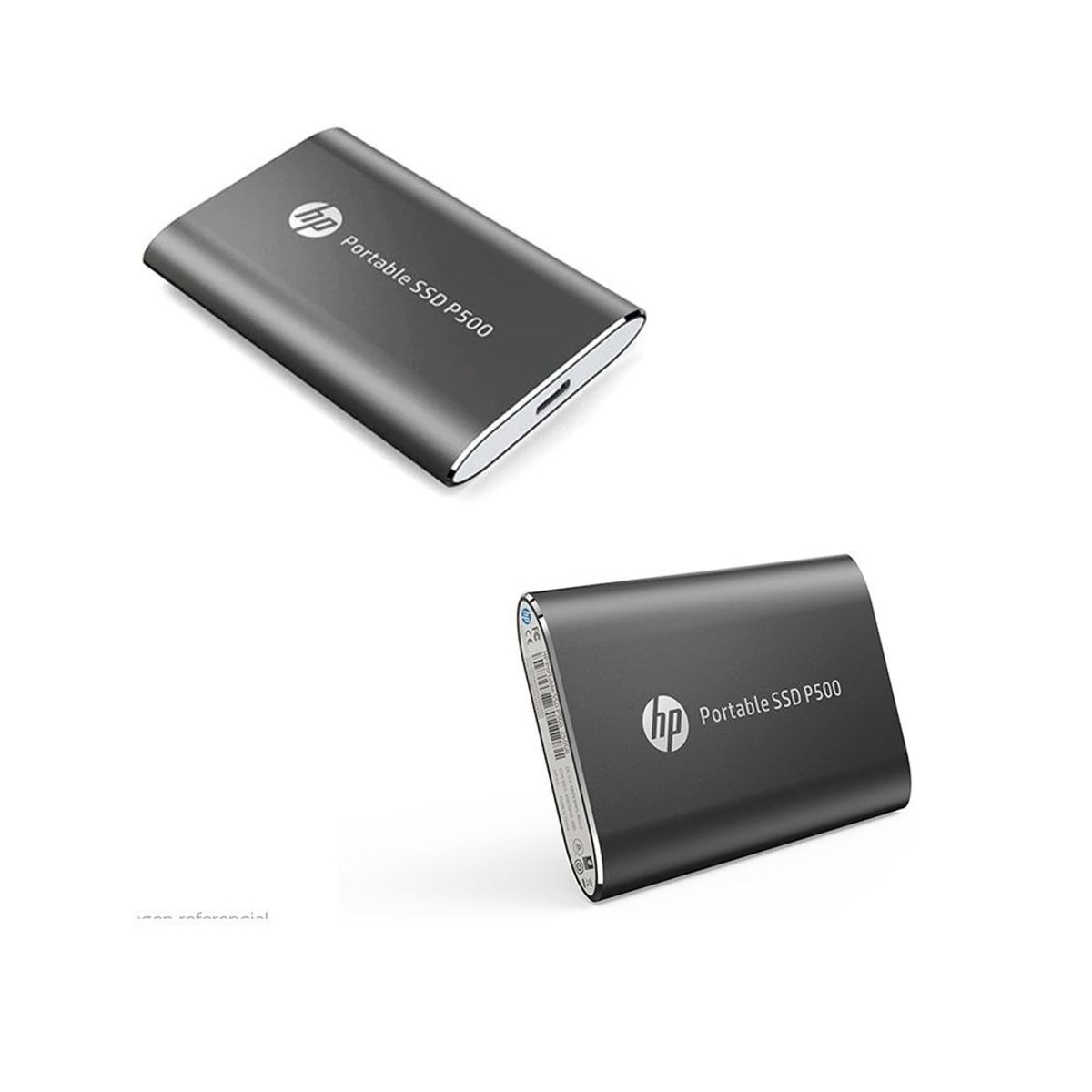 HP - Disco SSD Externo HP P500 500GB USB 3.1 Tipo-C Negro