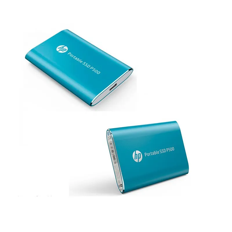 HP - Disco SSD Externo HP P500 500GB USB 3.1 Tipo-C Azul