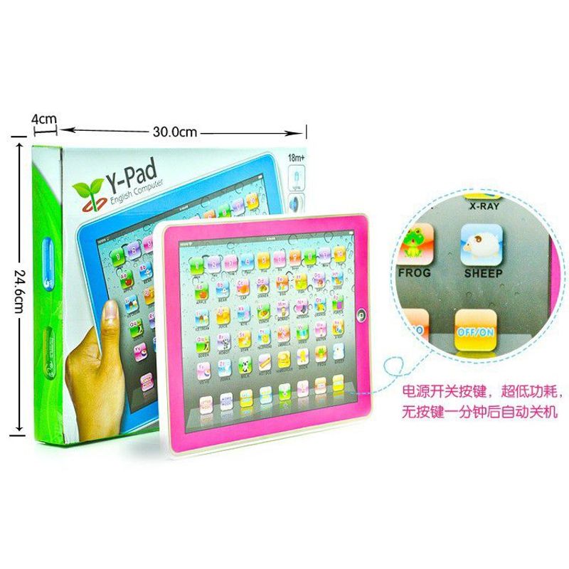 GENERICO - Juguete tableta interactiva bilingüe para aprender A HABLAR
