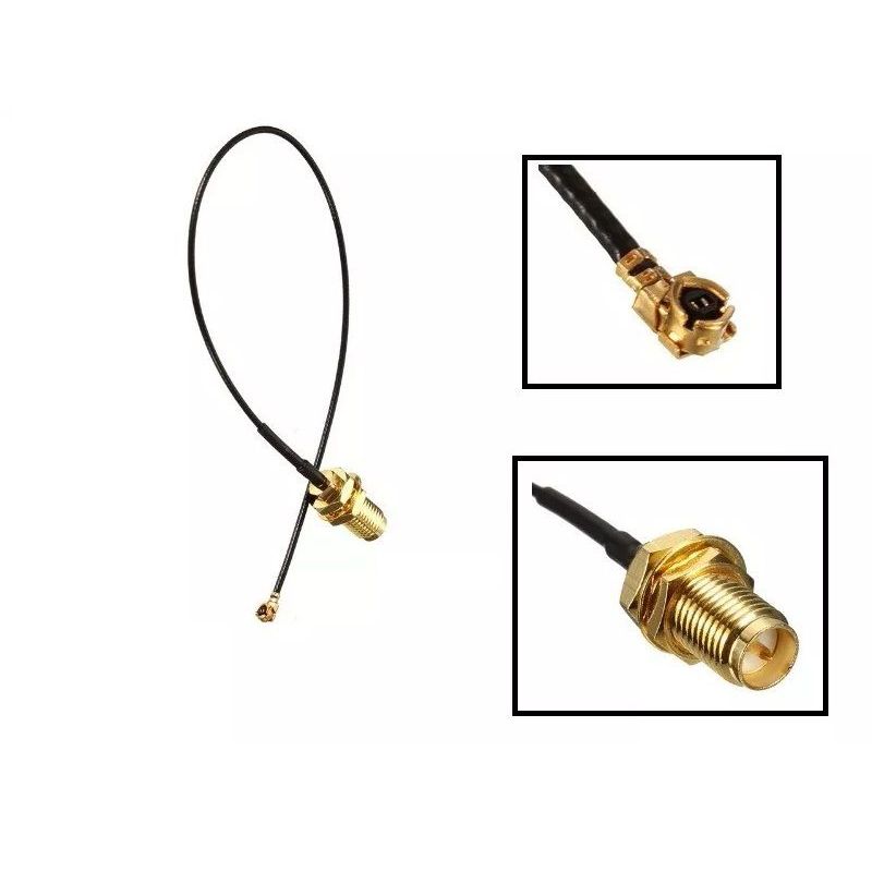 GENERICO - CABLE PIGTAIL UFL A RP-SMA HEMBRA 17CM