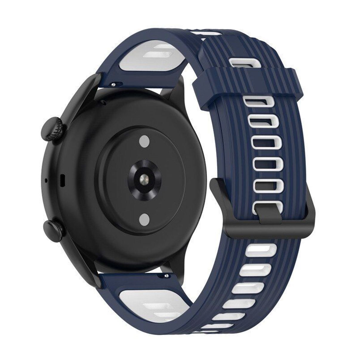GENERICO - Correa Silicona Sport 3 para SAMSUNG WATCH 5 / 5 PRO - C/Blanco