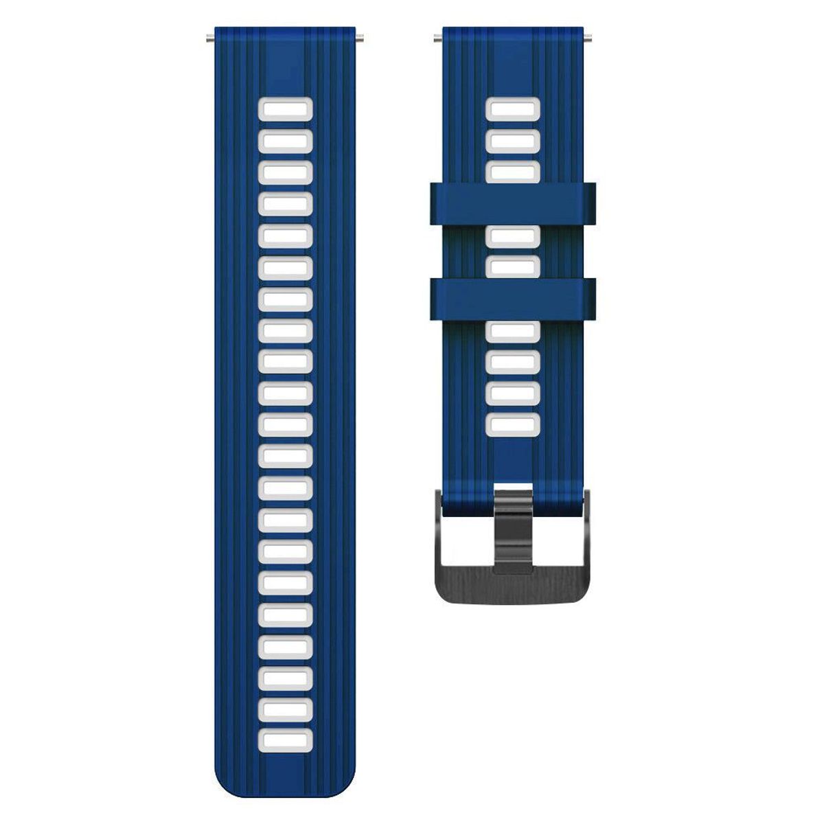 GENERICO - Correa Silicona Sport 3 para SAMSUNG WATCH 5 / 5 PRO - C/Blanco
