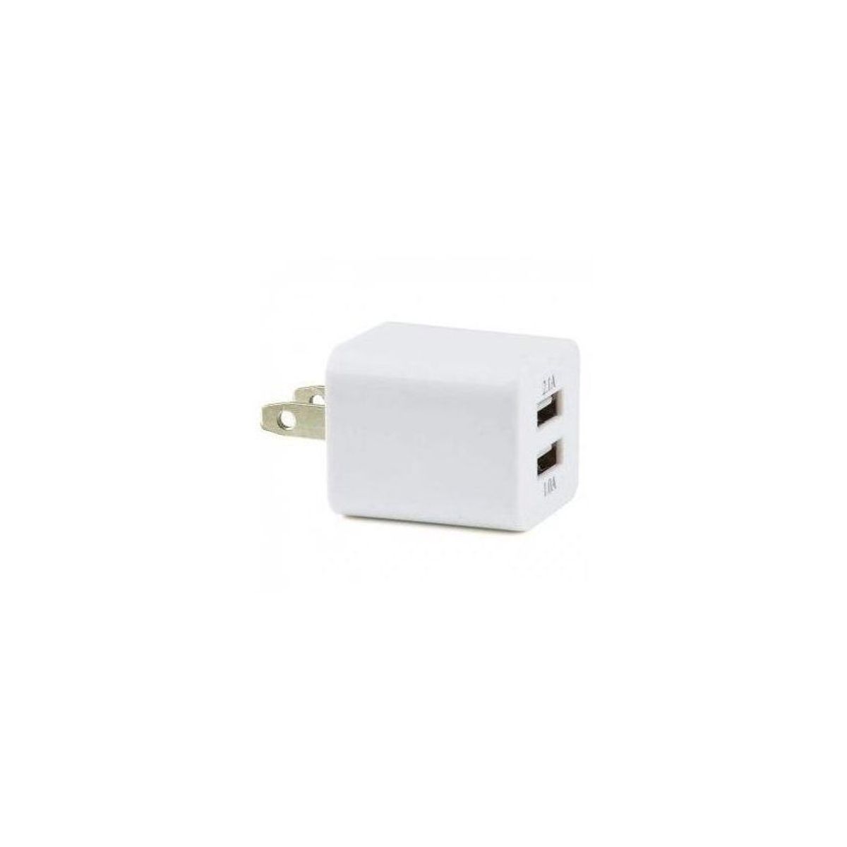 GENERICO - Doble puerto usb 2.1a  cargador de pared para el iphone ipad blanca