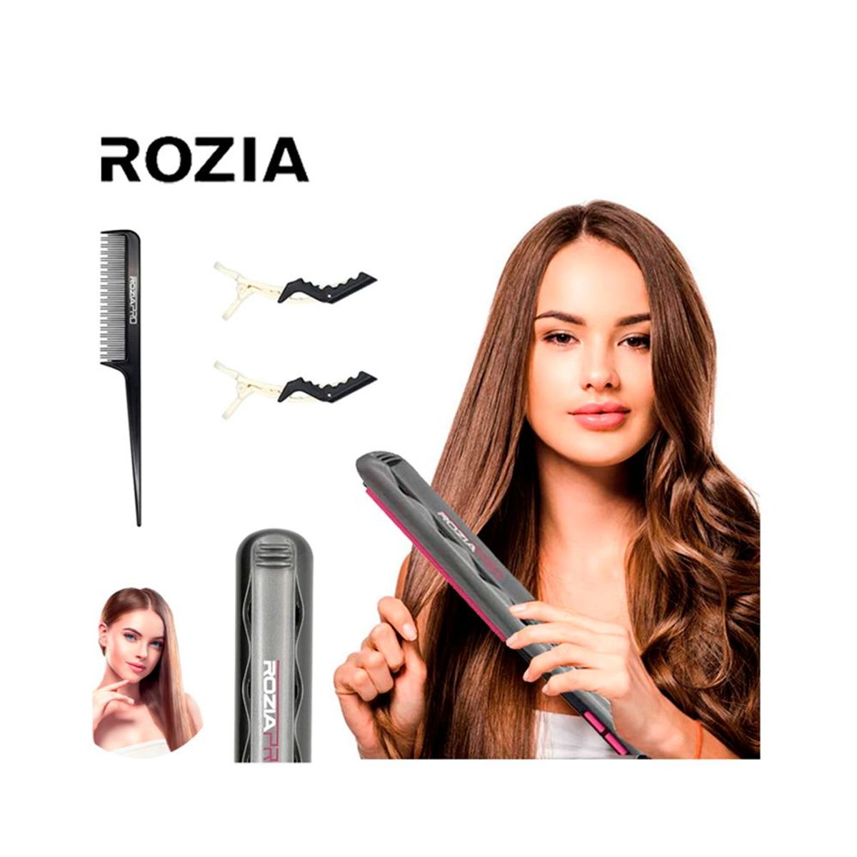 GENERICO - Plancha Alisadora De Cabello Rozia Pro - HR823