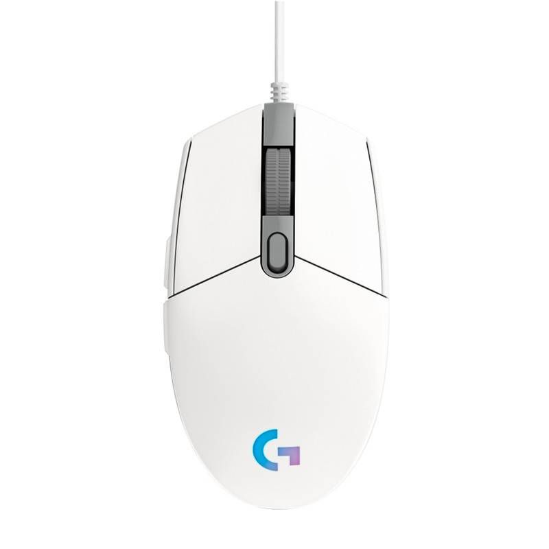 LOGITECH - MOUSE LOGITECH G203 LIGHTSYNC OPTICAL 8000 DPI RGB WHITE (910-005791)