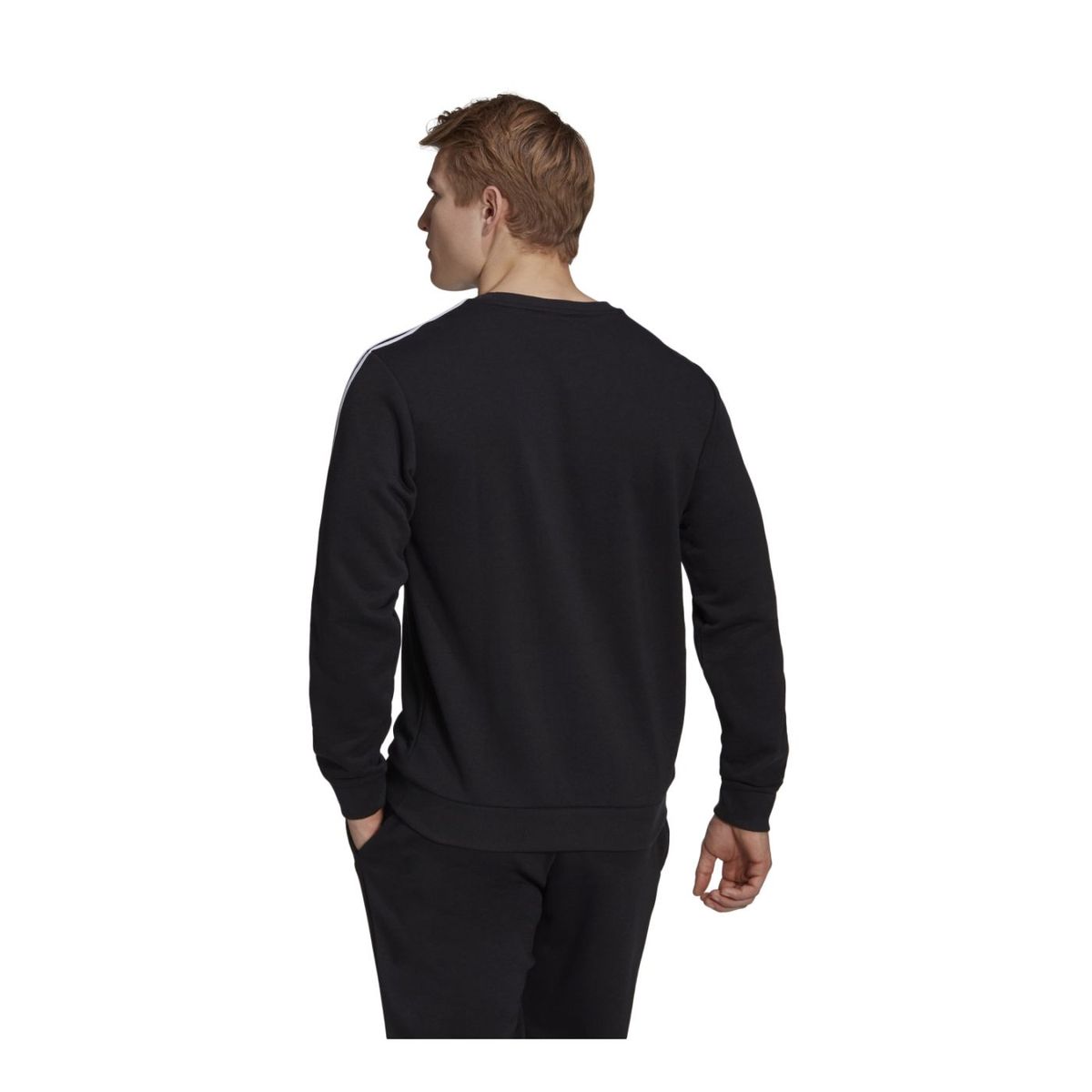 ADIDAS - Polera Hombre Adidas Essentials 3 Tiras Negro - GK9078