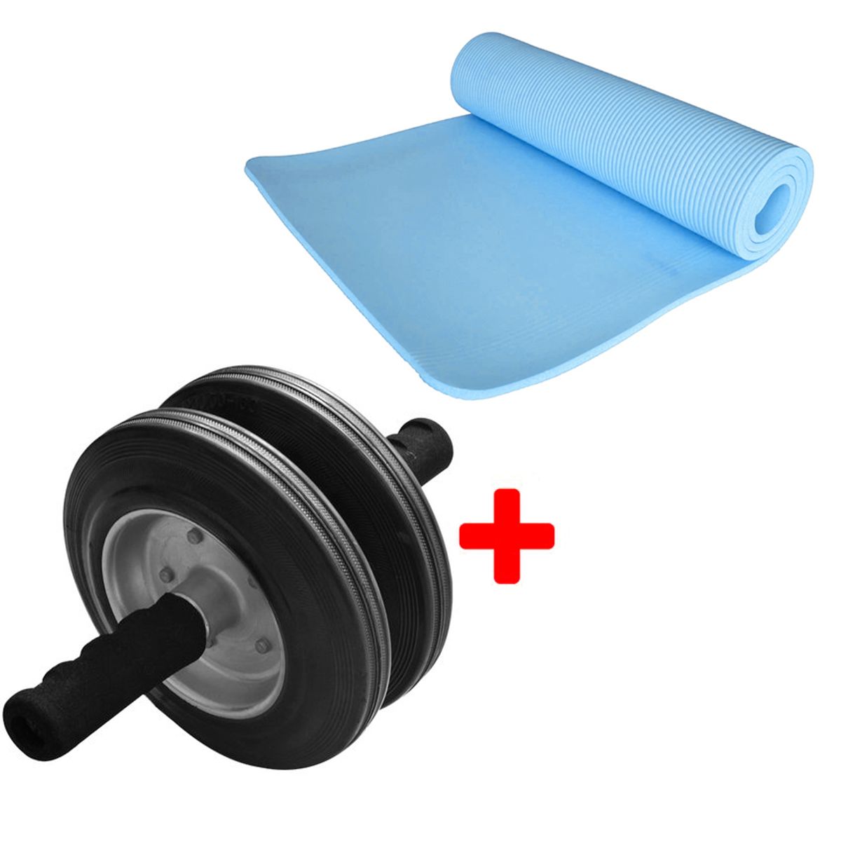 GENERICO - Rueda Abdominal Carver  + Colchoneta Matt Yoga 10mm