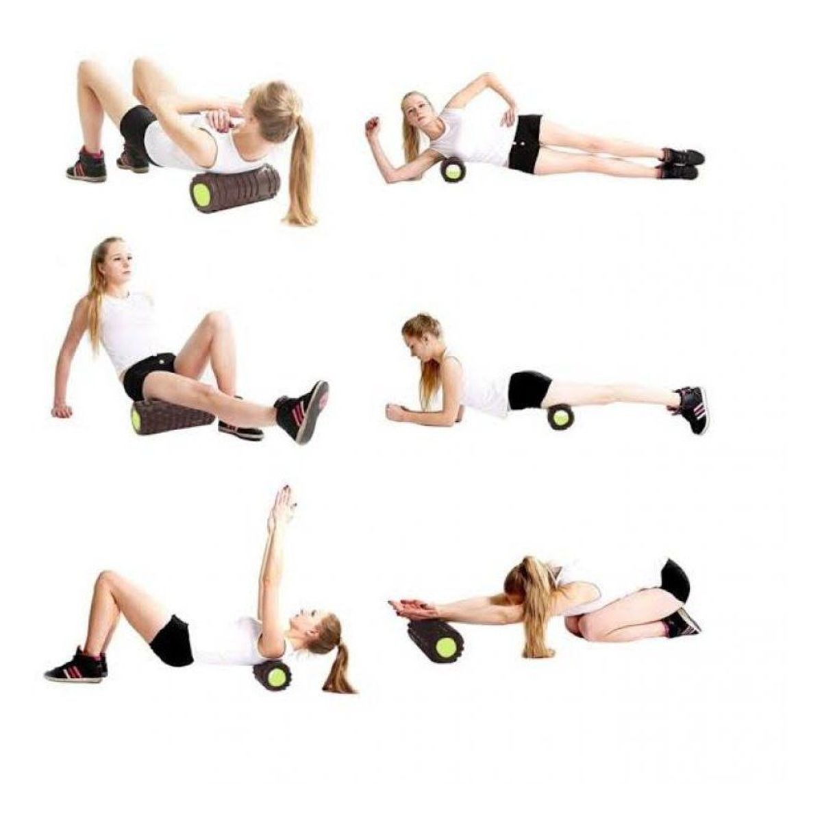 GENERICO - Foam Roller Color Azul 35cm Yoga Pilates