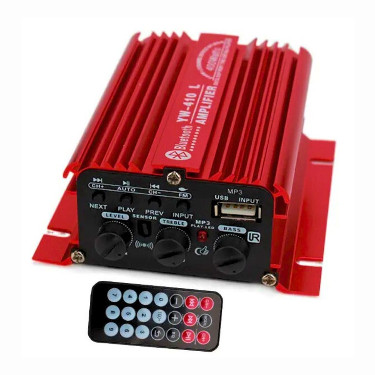 CAFINI - Amplificador de Sonido Estéreo para Auto y Motocicleta 2 Canales BT