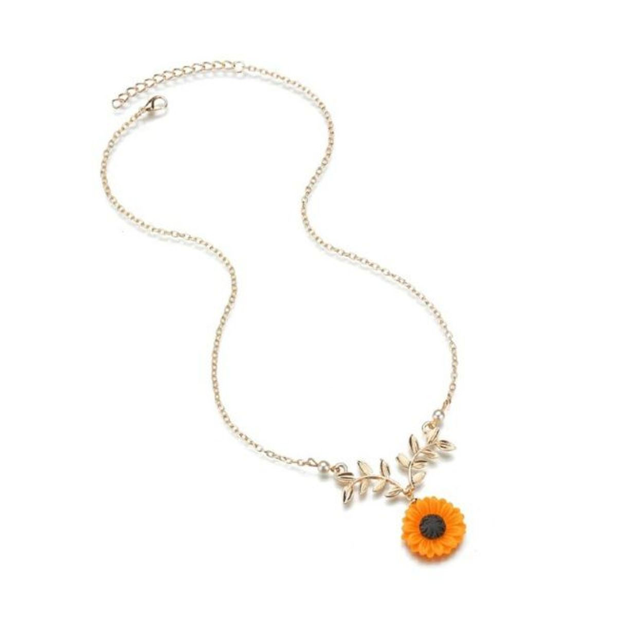 GENERICO - Collar de girasol dorado