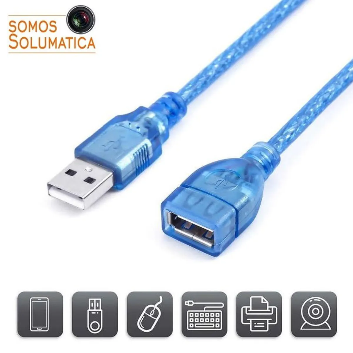 SEISA - Cable Usb Extension 3.0 y 2.0 - Seisa - Macho A Hembra 5 Metros