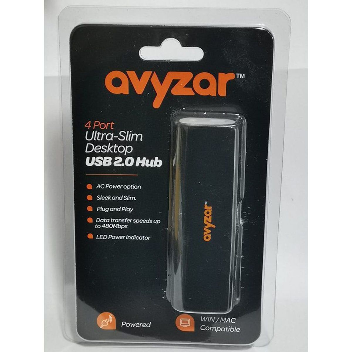 BAN - Adaptador usb - hub 2.0 avyzar - 4 puertos nuevo-caja