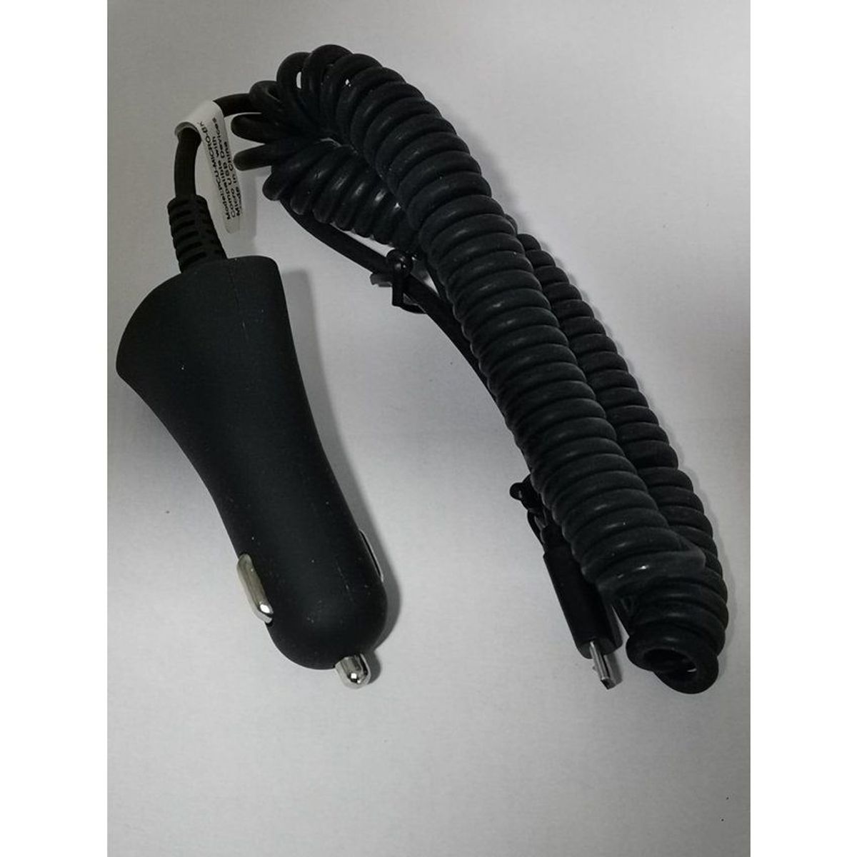 BAND IT - Cargador de carro auto con cable micro usb negro-bolsa