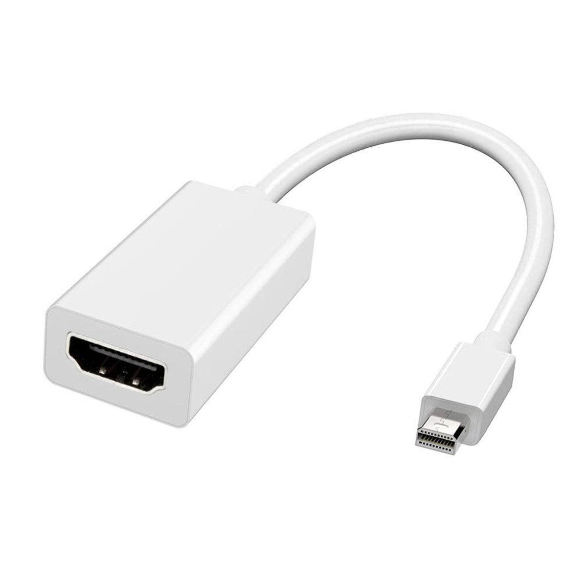 GENERICO - CABLE ADAPTADOR CONVERTIDOR MINI DISPLAYPORT DP A HDMI BLANCO