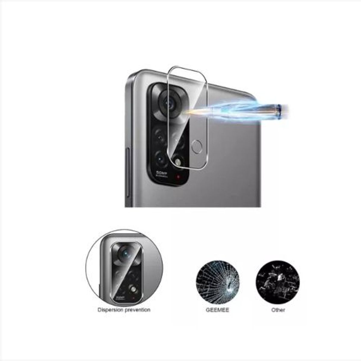 GENERICO - Mica de Camara Para XIOAMI POCO X3 PRO - Transparente