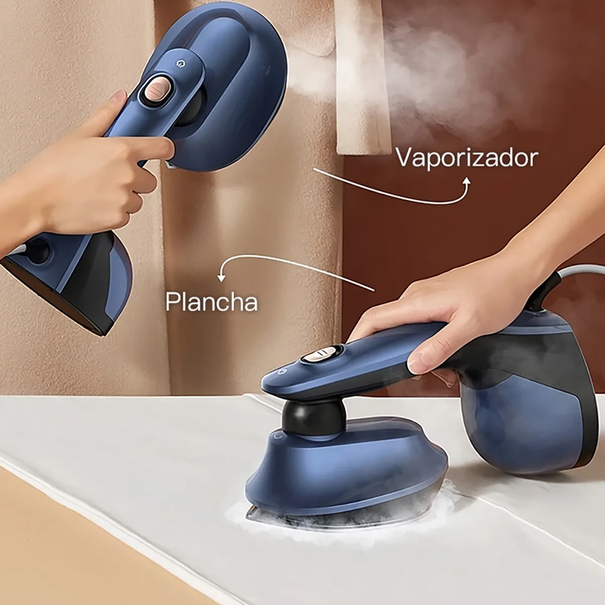 DEERMA - Plancha y Vaporizador Premium Portatil DEM-HS300 Horizontal y Vertical