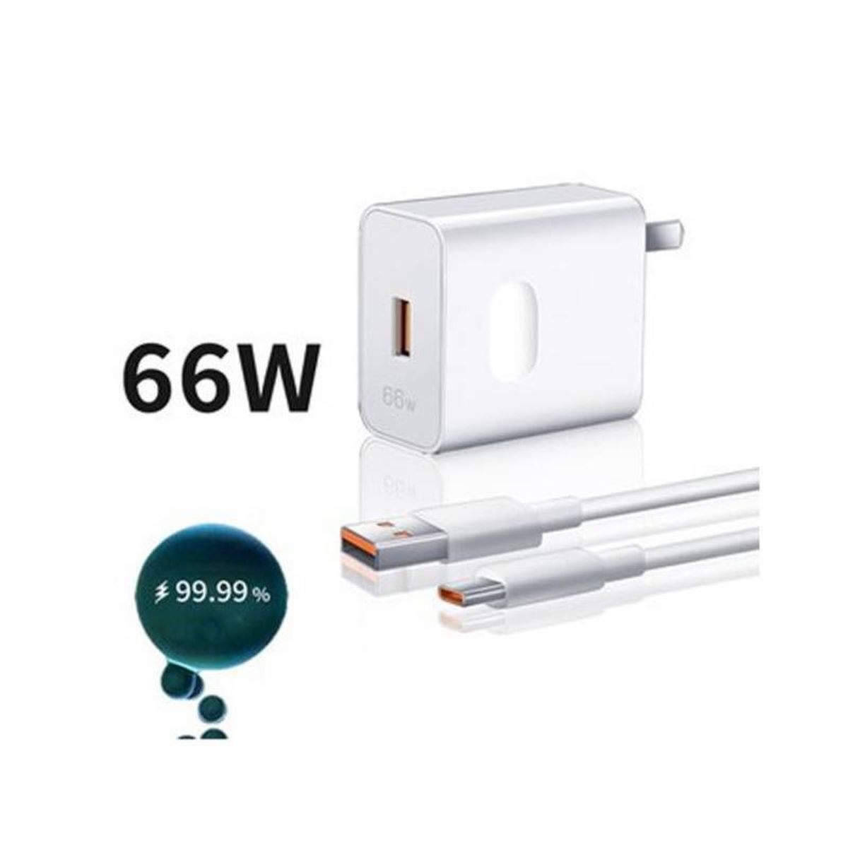 GENERICO - CARGADOR SUPER RAPIDA 66W - COMPATIBLE  HONOR - HUAWEI - NUEVO - CAJA
