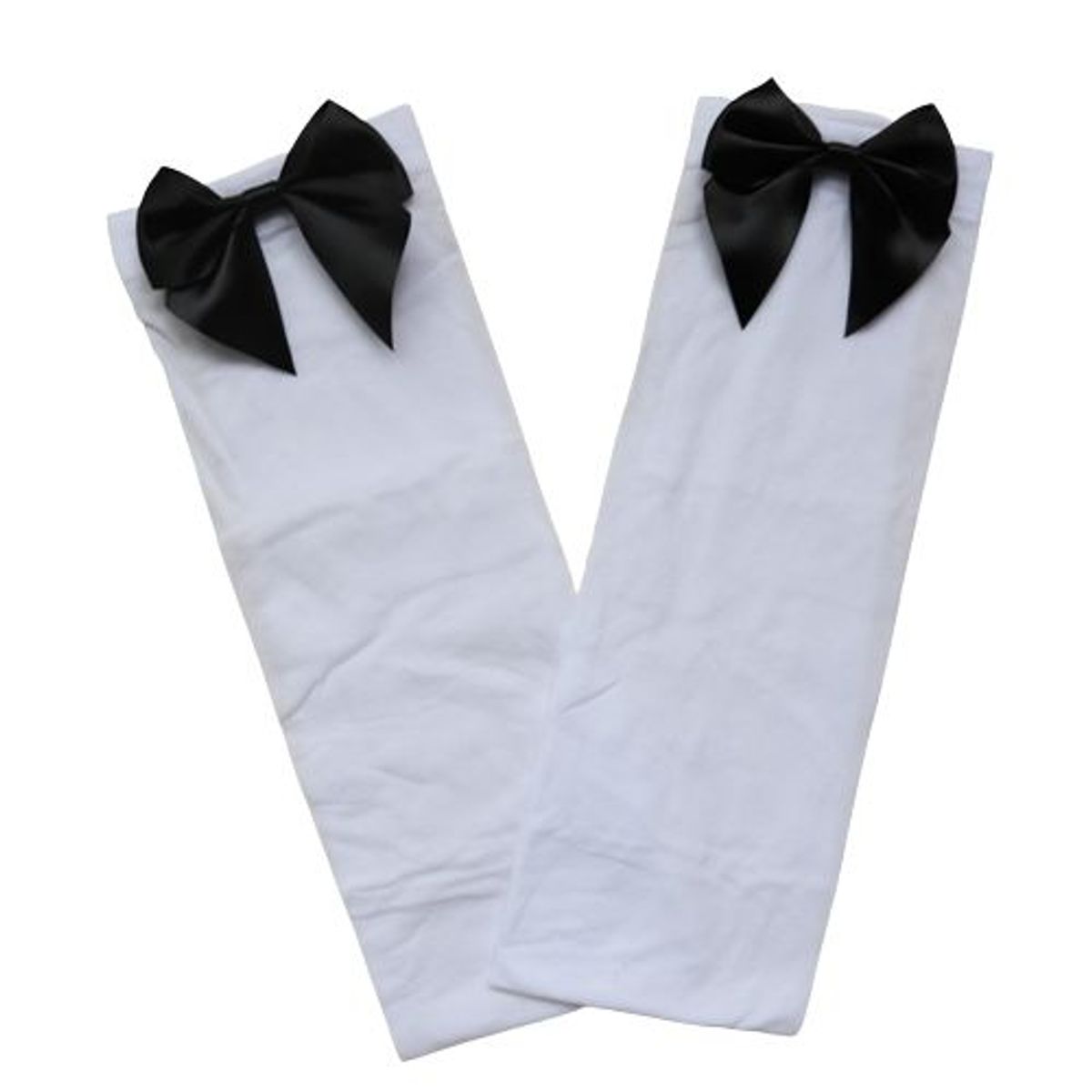 GENERICO - Sexy Medias Blancas Con Listones Negros