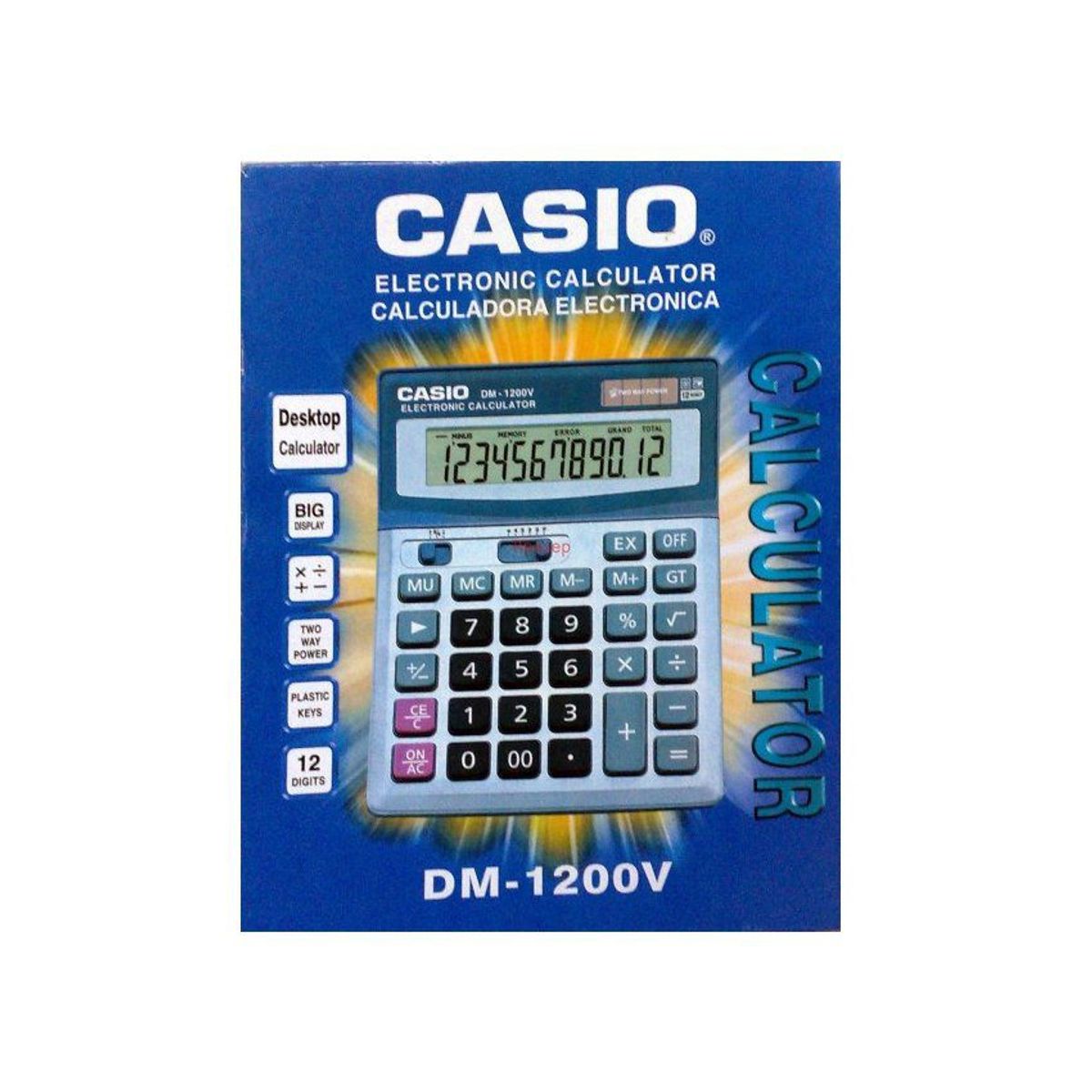 GENERICO - Calculadora electronica dm 1200v calcuator electronic