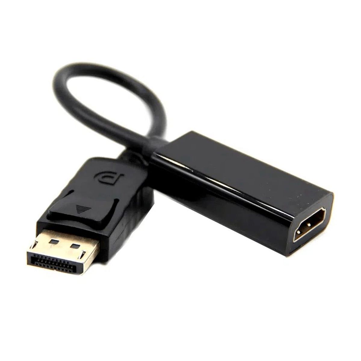GENERICO - Adaptador Convertidor 4k Display Port DP a HDMI - Negro