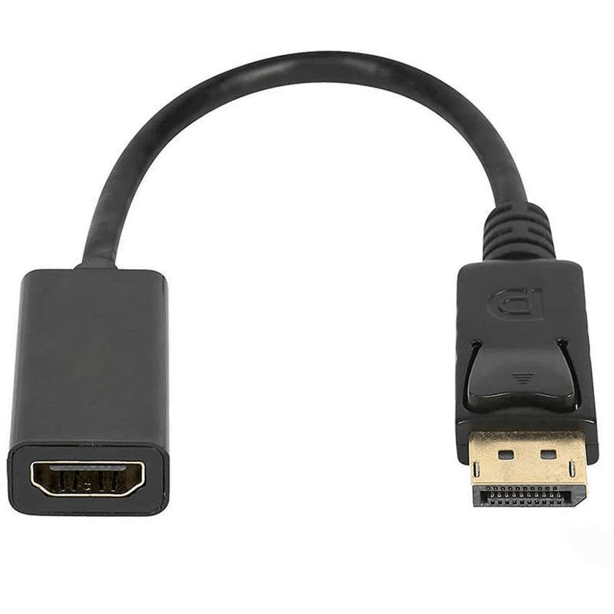 GENERICO - Adaptador Convertidor 4k Display Port DP a HDMI - Negro