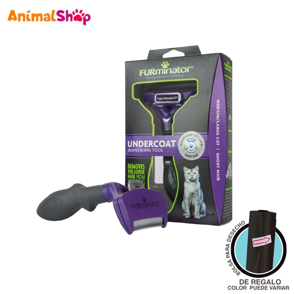 FURMINATOR - Cepillo Para Gato Grande Furminator Pelo Largo