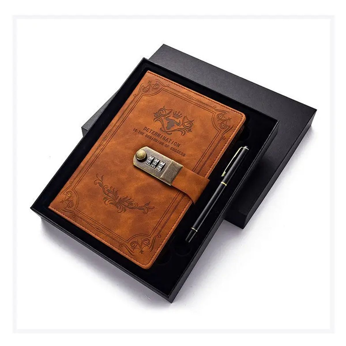 OEM - Agenda Vintage con Clave A5 200 Páginas + Lapicero