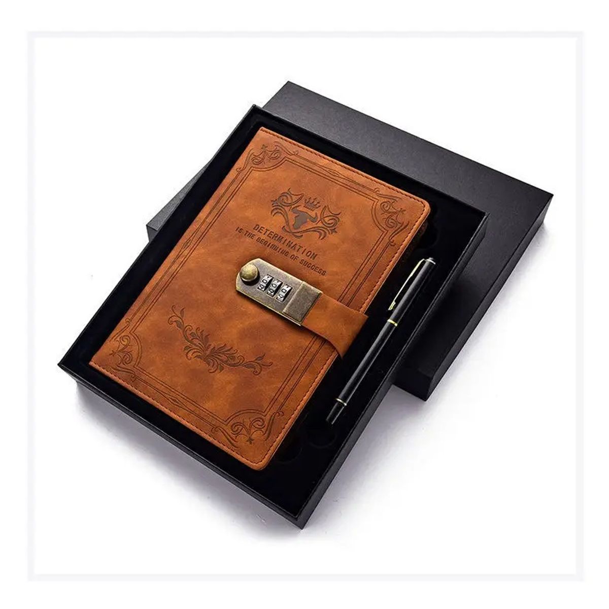 OEM - Agenda Vintage con Clave A5 200 Páginas + Lapicero