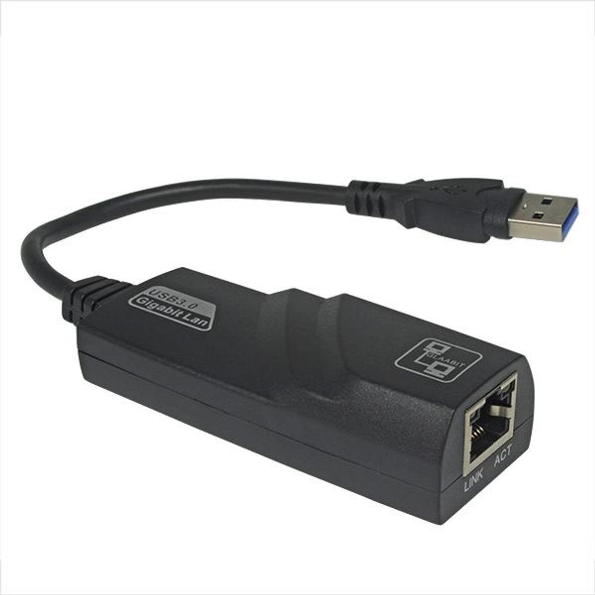 GENERICO - Adaptador de Internet USB A RJ45 Lan Internet  Usb 3.0 Negro