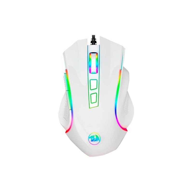 REDRAGON - Mouse REDRAGON GRIFFIN M607W White RGB 7200 DPI 7 Botones USB