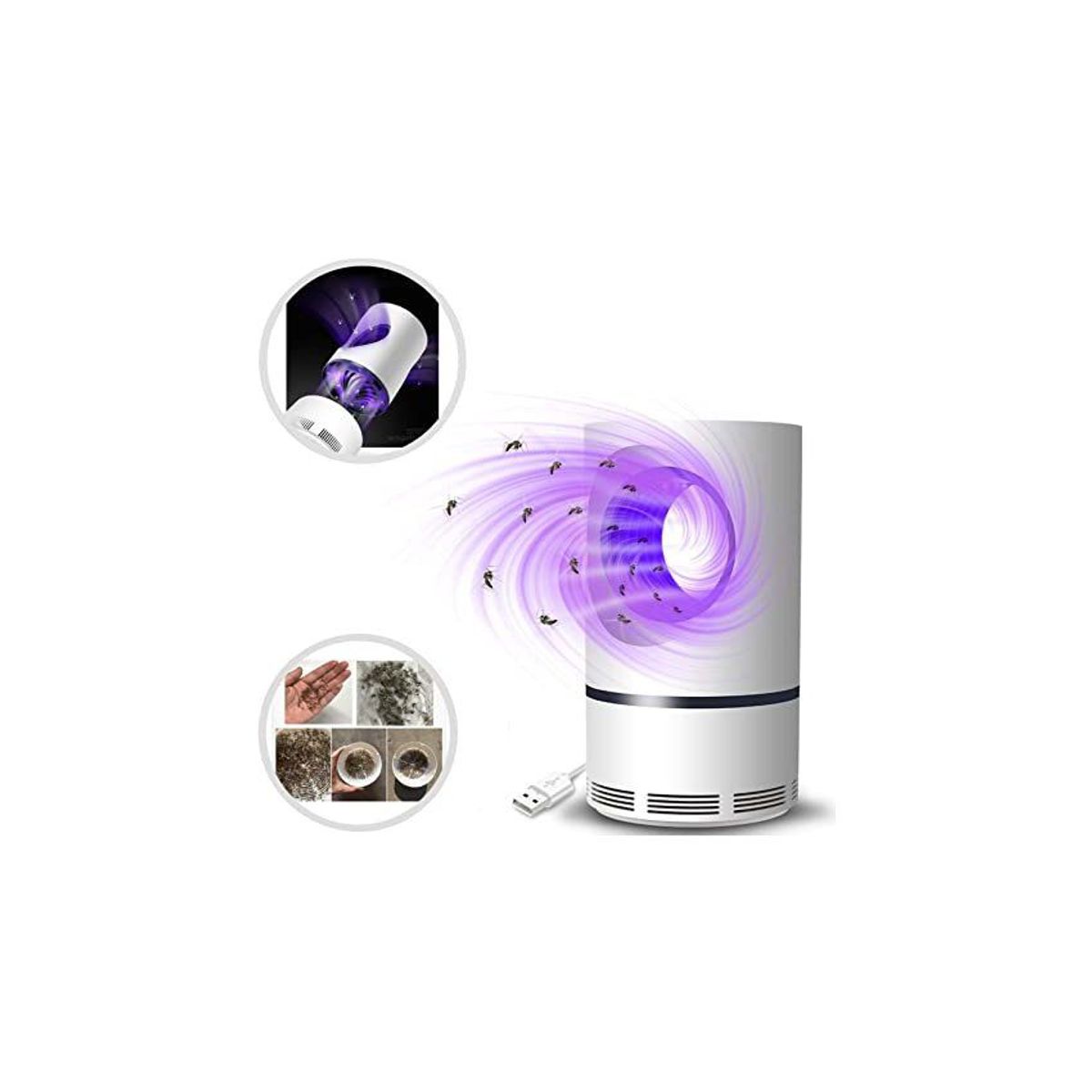 GENERICO - Fotocatalizador usb mosquito killer light