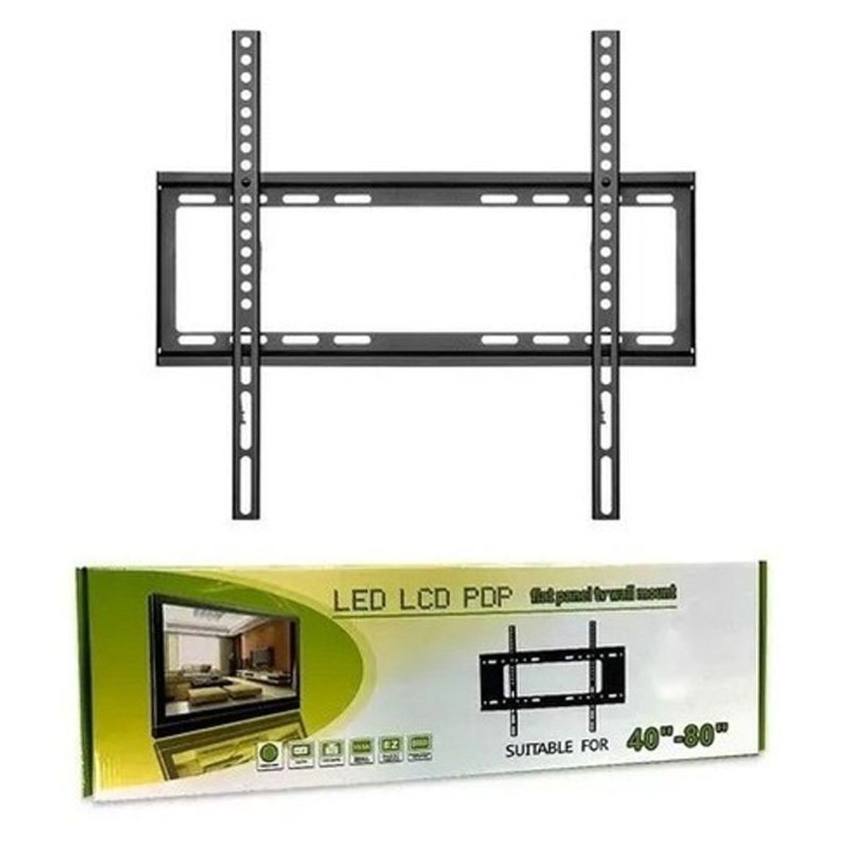GENERICO - BASE PARA TV SOPORTE PARA PARED LED LCD PDP 40-80 PULGADAS MOD 4080
