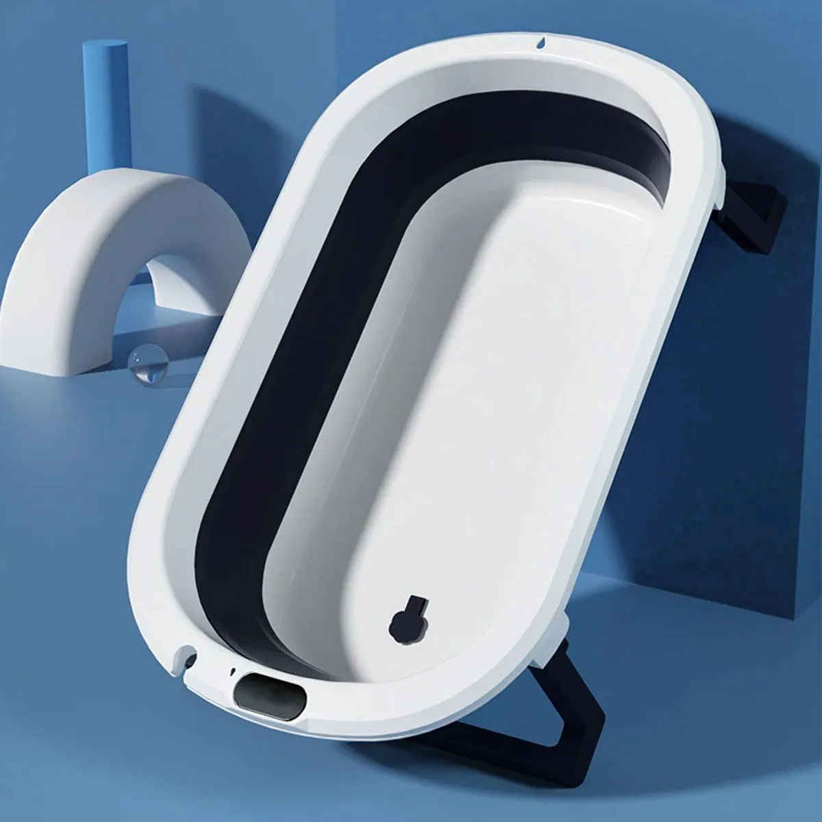 GENERICO - Bañera tina plegable portátil bebé Azul oscuro