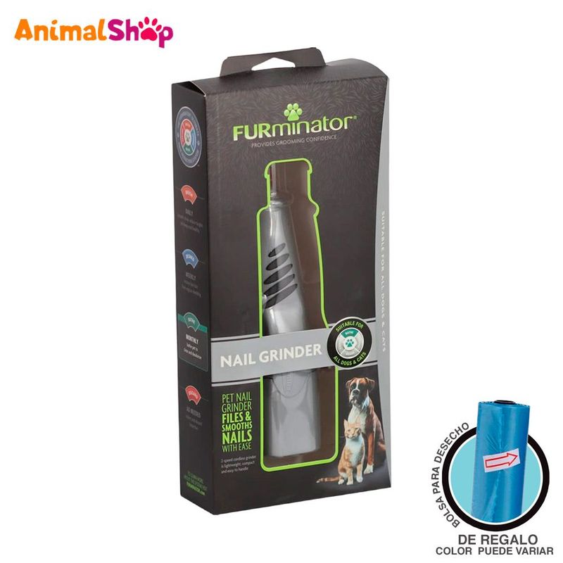 FURMINATOR - Limadora De Uñas Electrica Furminator Para Perro Gato
